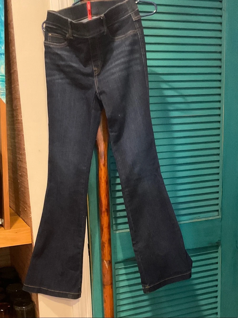 SPANX Dark Indigo Flare Jeans